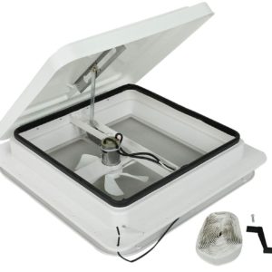 RV Roof Vent Cover Kit White Lid Roof Vent